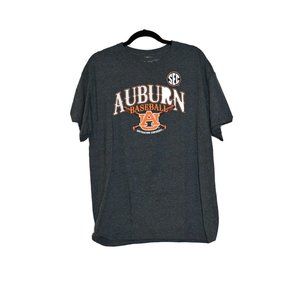 VTG 90's Auburn Tigers University Baseball College Gray T Shirt Mens Large L